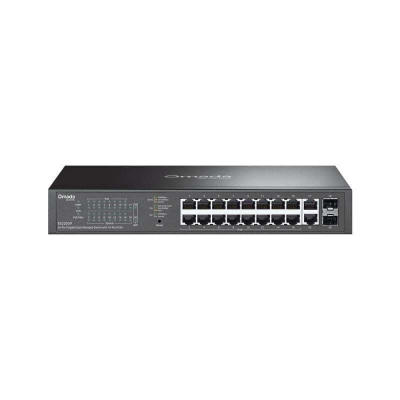 TP-LINK Omada ES220GP Managed PoE+ Switch με 18 Θύρες Gigabit (1Gbps) Ethernet και 2 SFP Θύρες 2