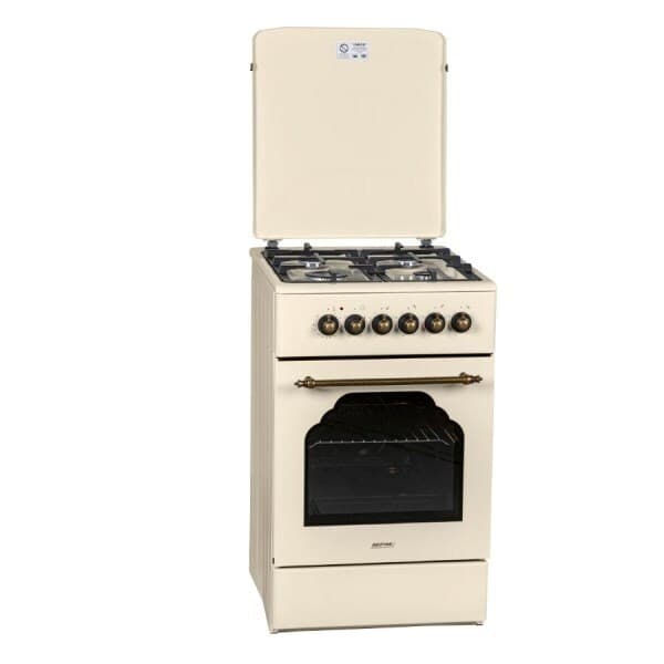 MPM MPM-56-KRM-14 Κουζίνα 58lt με Εστίες Υγραερίου Π50εκ. Μπεζ 2