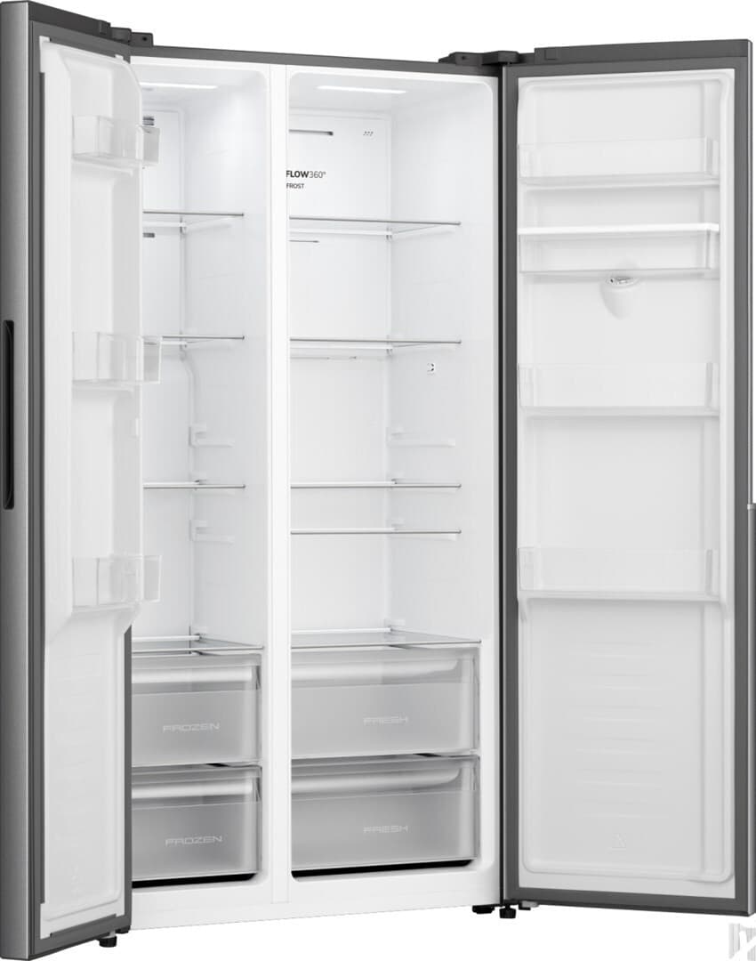 Gorenje Ψυγείο Ντουλάπα 541lt NoFrost Υ178.6xΠ91.1xΒ61.5εκ. Γκρι NRS917E41XWD 4