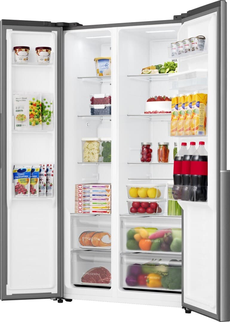 Gorenje Ψυγείο Ντουλάπα 541lt NoFrost Υ178.6xΠ91.1xΒ61.5εκ. Γκρι NRS917E41XWD 6