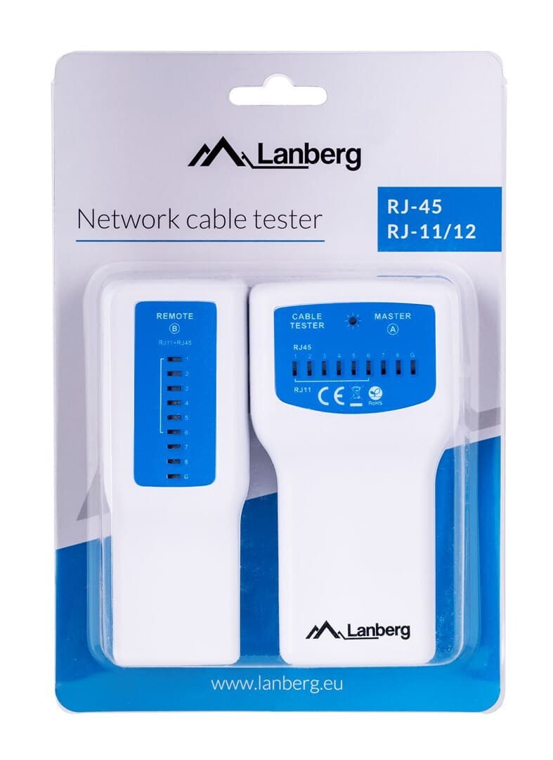Lanberg NT-0402 Tester Καλωδίων Δικτύου RJ11 / RJ45 7