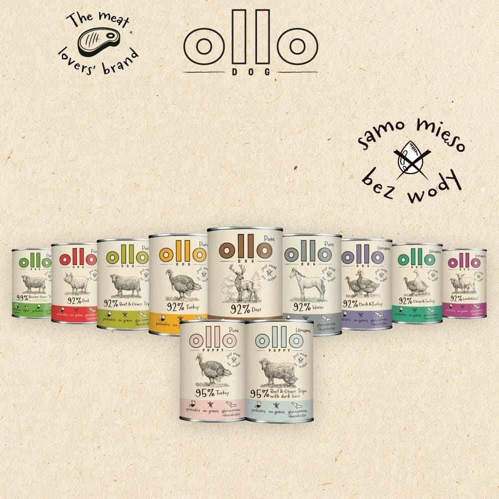 Ollo Υγρή Τροφή Σκύλων με Πάπια και Γαλοπούλα χωρίς Σιτηρά 850gr 8