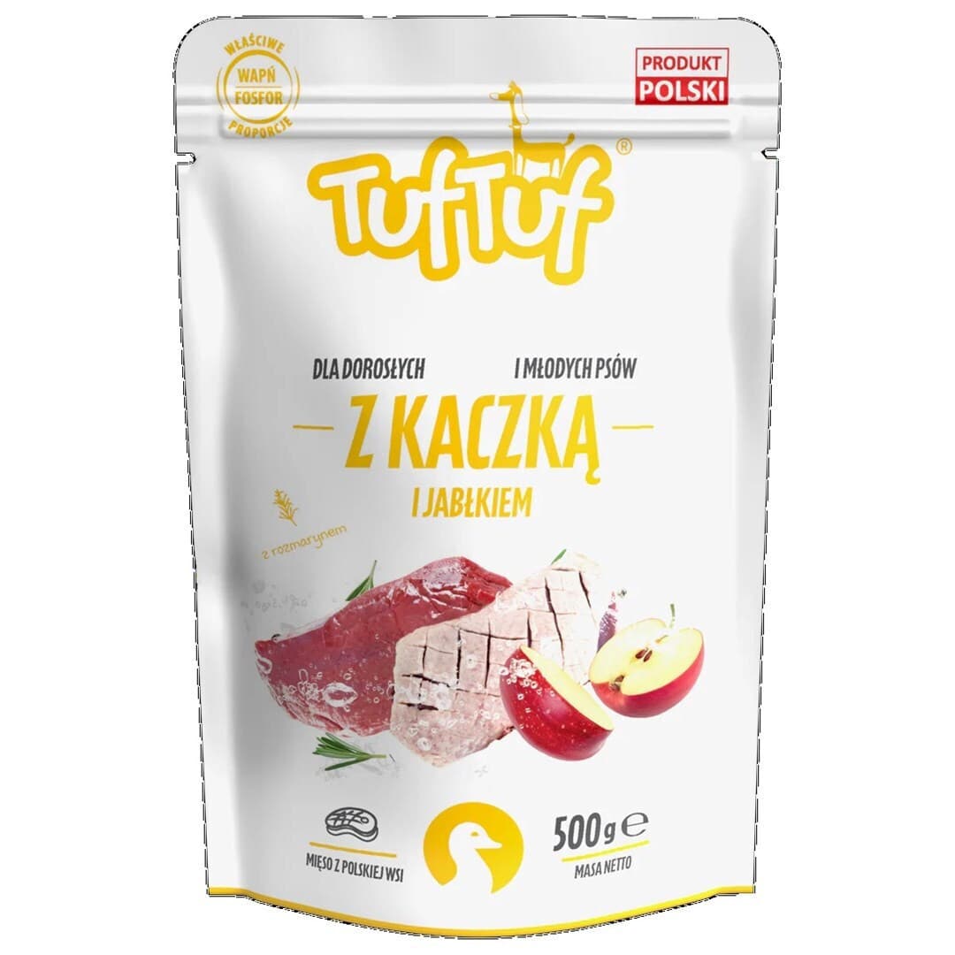 TufTuf Υγρή Τροφή Σκύλων με Πάπια 500gr 2