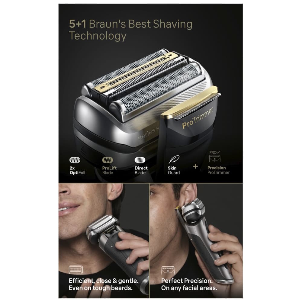 Braun Series 9 218276 Foil Ξυριστική Μηχανή Προσώπου Επαναφορτιζόμενη 7