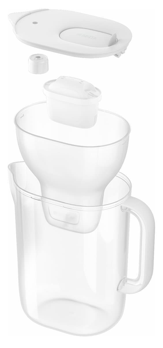 Brita Style Essential Xl White + Mx Pro Pure Κανάτα Σερβιρίσματος Πλαστική με Φίλτρο 3600ml 4