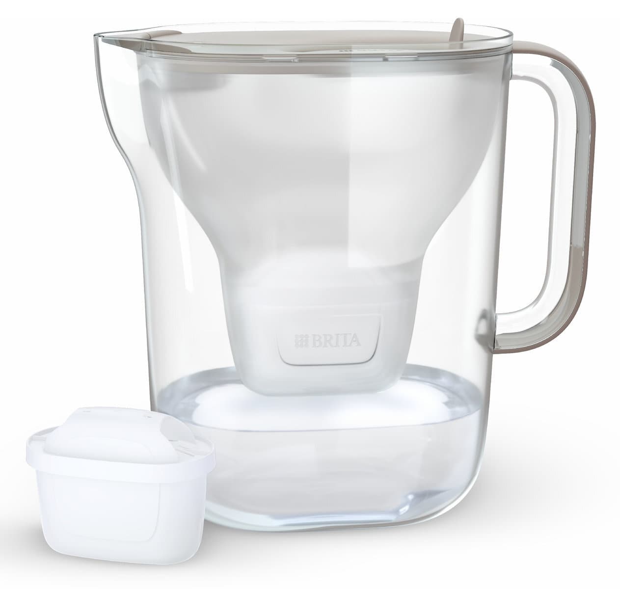 Brita Style Essential Xl Sandy + Mx Pro Pure Κανάτα Σερβιρίσματος Πλαστική με Φίλτρο 3600ml 11
