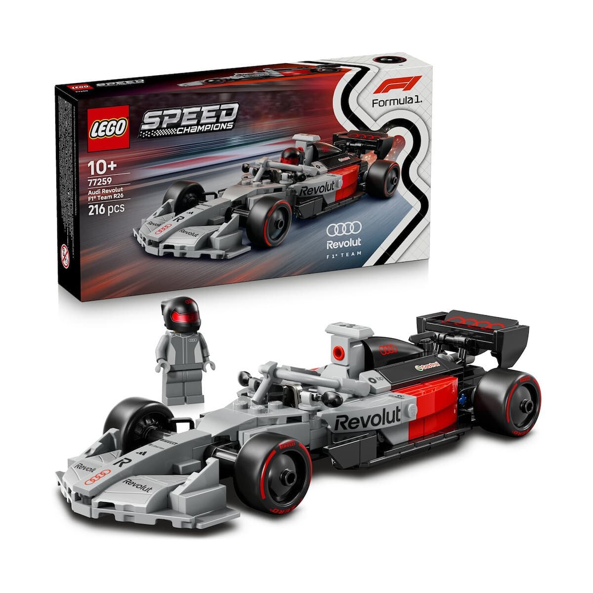 LEGO Speed Champions Audi Revolut F1® Team R26 Race Car για 10+ Ετών 216τμχ 77259 2