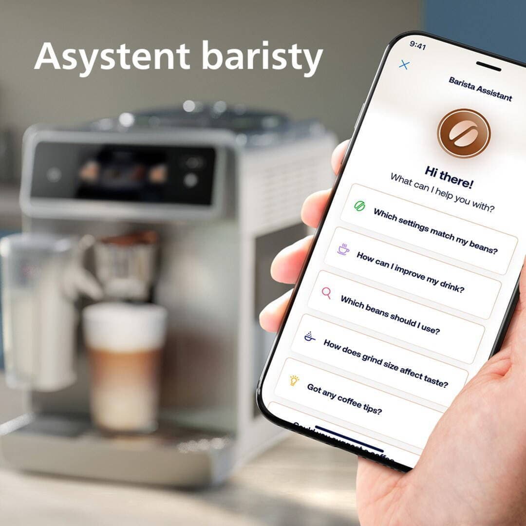 Philips Café Aromis Series 8000 Αυτόματη Μηχανή Espresso 1500W Πίεσης 15bar με Μύλο Άλεσης Ασημί EP8757/20 5