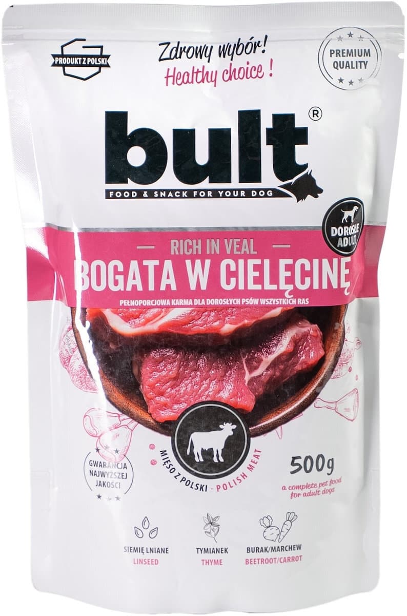 Bult Υγρή Τροφή Σκύλων σε Φακελάκι με Βοδινό 500gr 2