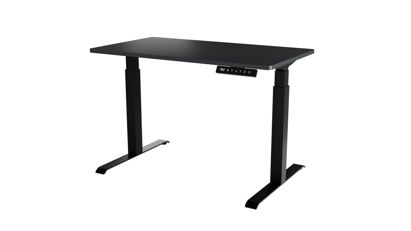 Γραφείο Gaming Moon Ξύλινο Black με Μεταλλικά Πόδια & Ρυθμιζόμενο Ύψος 121x67x72εκ.