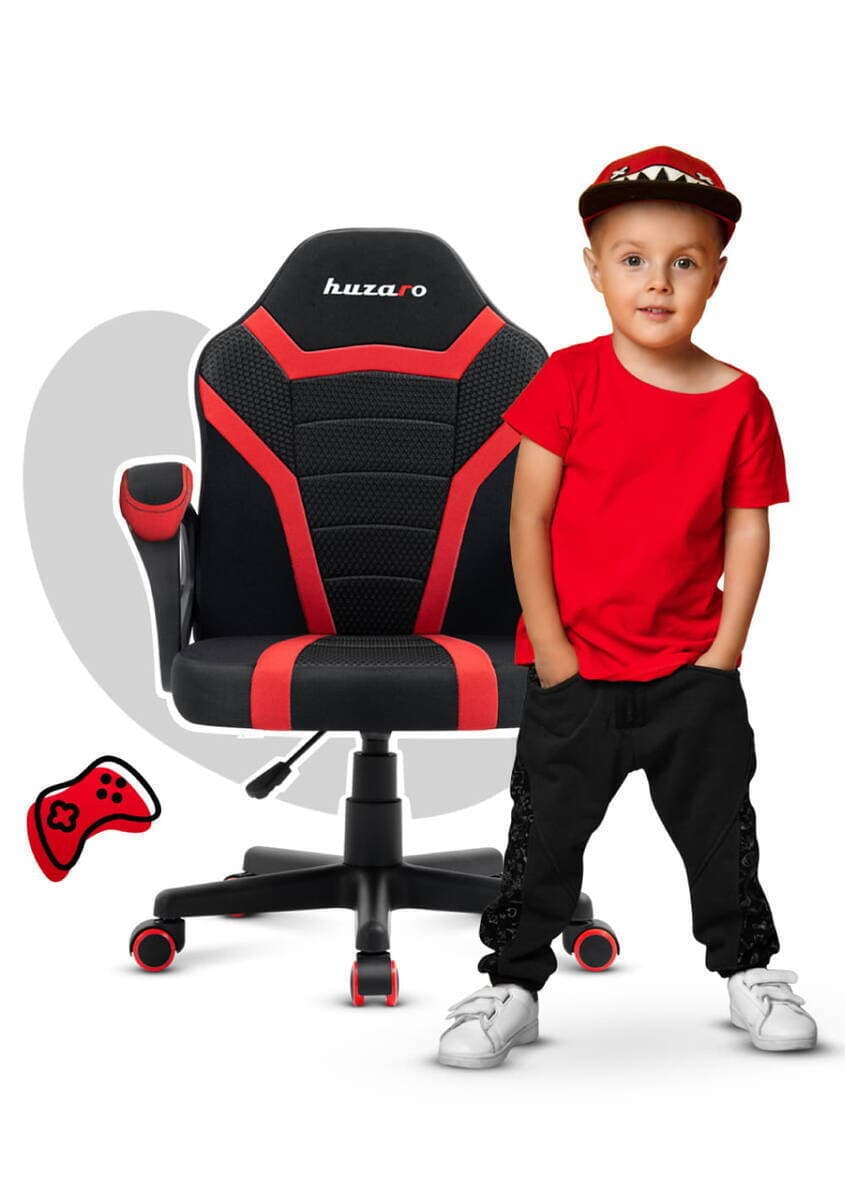 Huzaro Ranger 1.0 Καρέκλα Gaming Δερματίνης Red Mesh 6