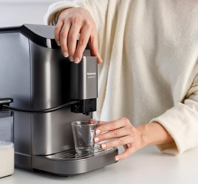 Taurus Accento Latte Αυτόματη Μηχανή Espresso Πίεσης 20bar με Μύλο Άλεσης Λευκή 920635000 5