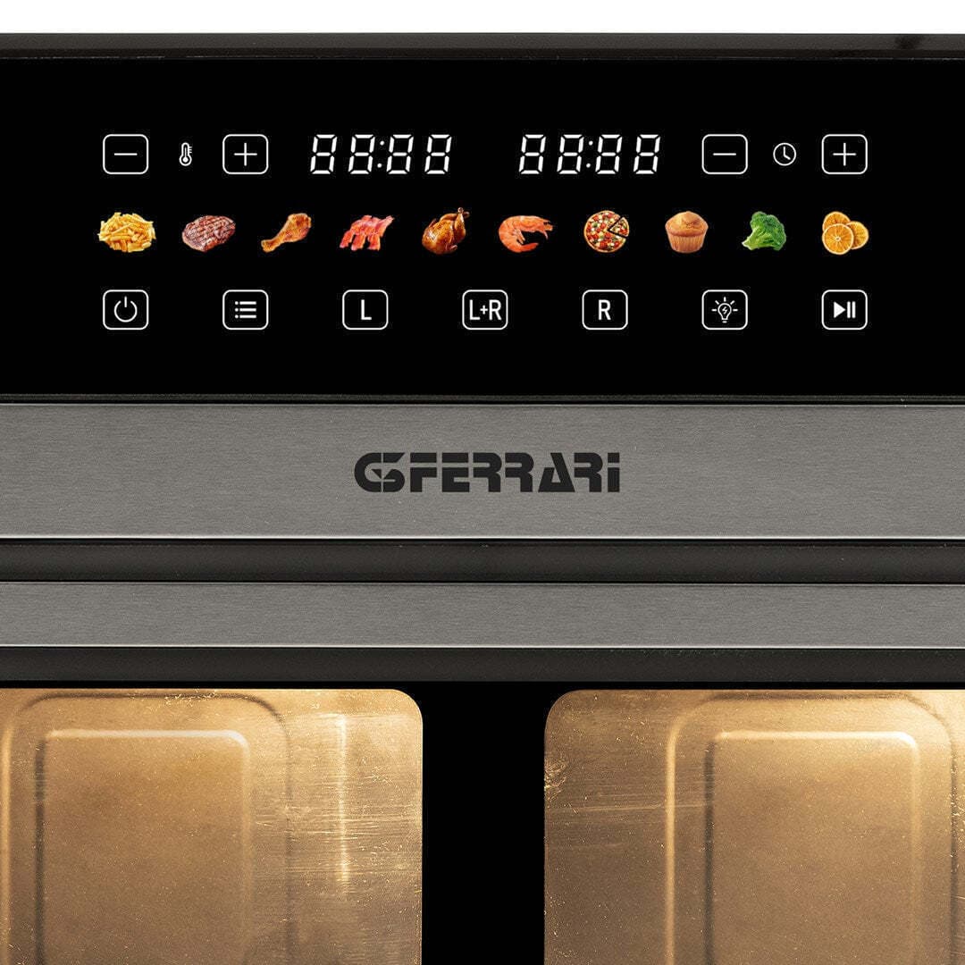 G3Ferrari Friggisano Air Fryer με Διπλό Αποσπώμενο Κάδο 12lt Μαύρο 7