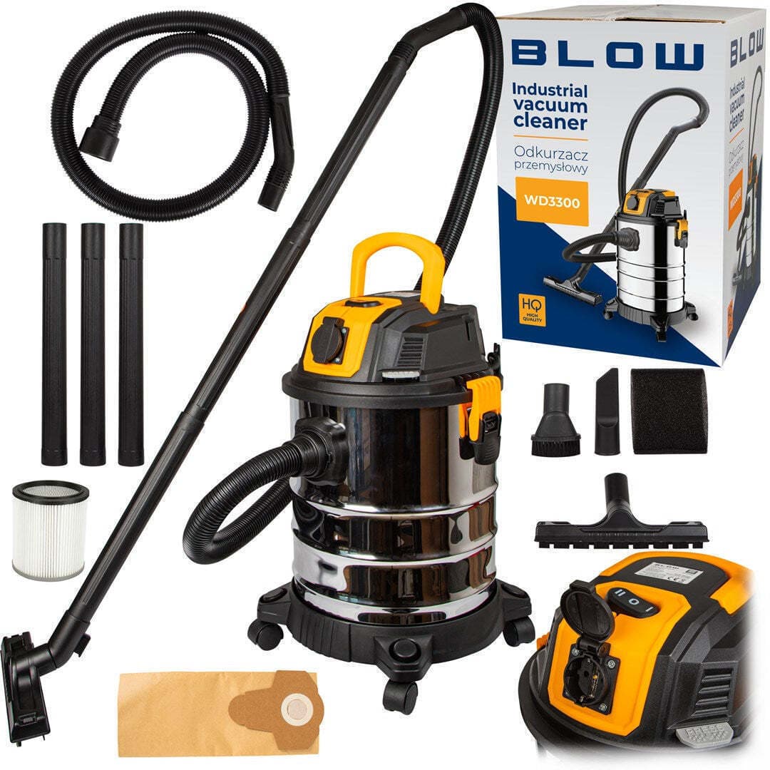 Blow 44-520 Σκούπα Υγρών / Στερεών 2000W με Ανοξείδωτο Κάδο 25lt Γκρι 2