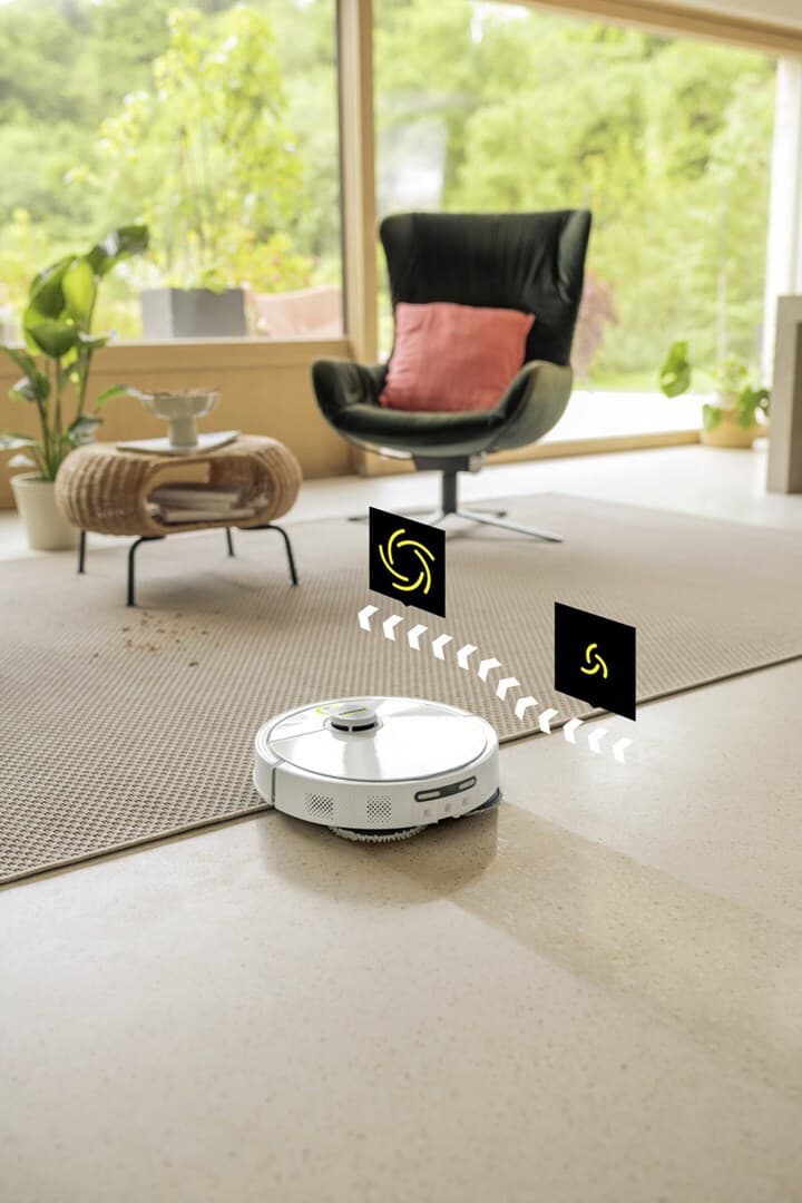 Karcher Rvm 4 Comfort Σκούπα Ρομπότ με Χαρτογράφηση Laser & Απορρόφηση 15000Pa Λευκή 3