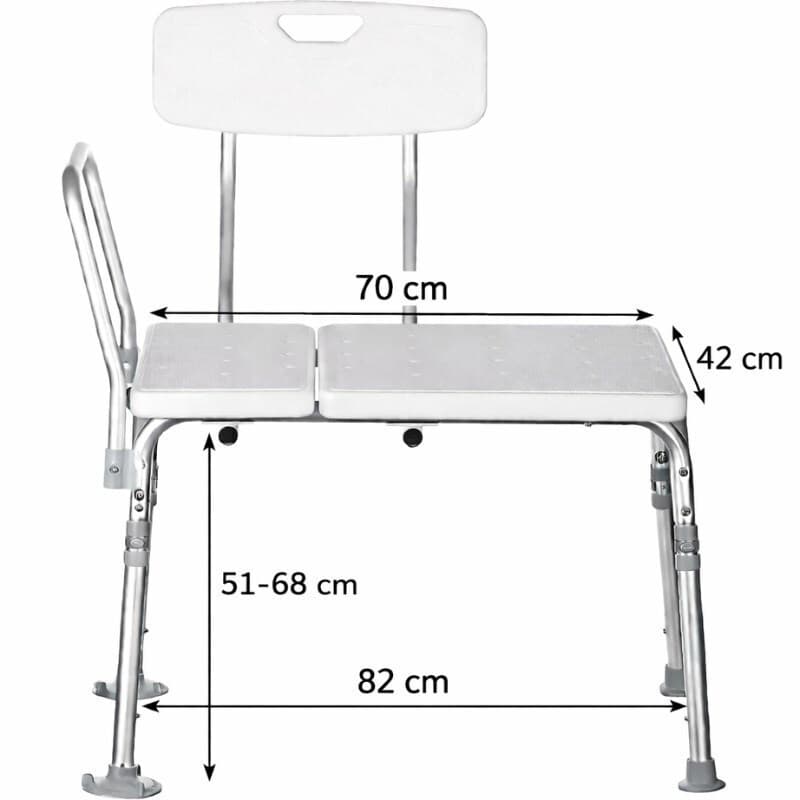 ActionMed Κάθισμα Μπάνιου με Πλάτη LW100AM 11