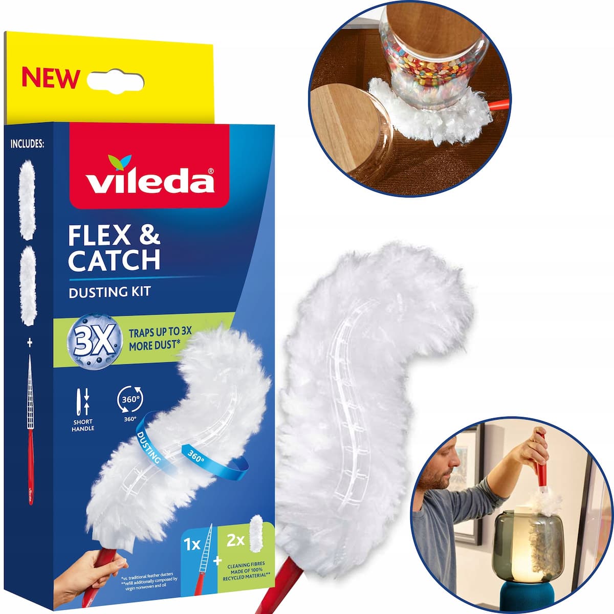 Vileda Flex & Catch με Λαβή & Ανταλλακτικά 179432 16
