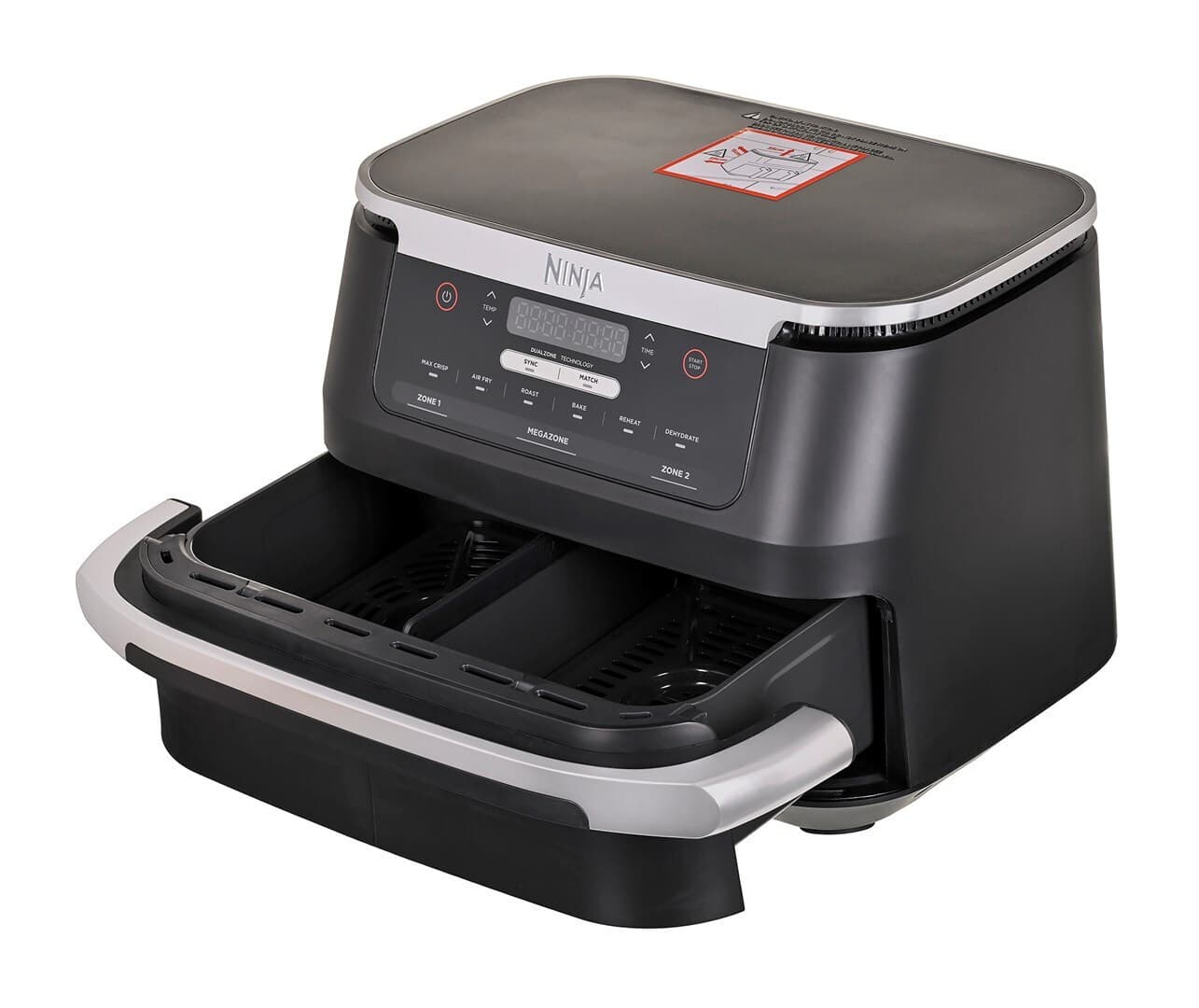 Ninja Air Fryer με Διπλό Αποσπώμενο Κάδο 6.6lt Μαύρο AF550EU 3