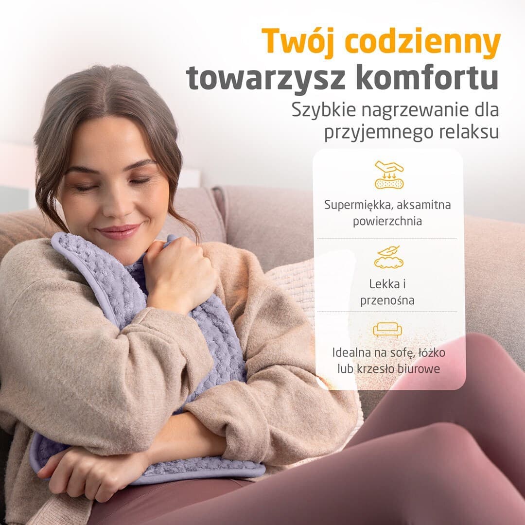 Medisana Ηλεκτρική Θερμοφόρα Μαξιλάρι Μωβ 50x40εκ. 4