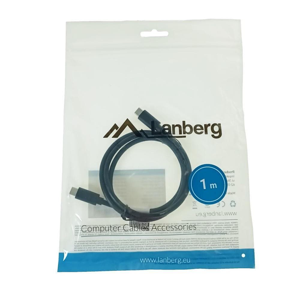 Lanberg USB 3.2 Video Cable USB-C male - USB-C 100W PD Μαύρο 1m CA-CMCM-32CU-0010-BK 7