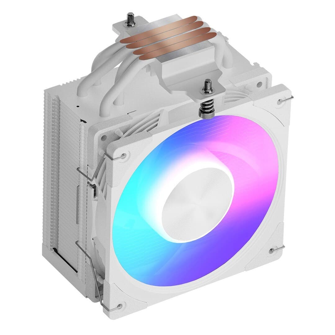 Modecom Volcano 0C T202 LCD Ψύκτρα Επεξεργαστή για Socket AM4/AM5/1200/1700 με ARGB Φωτισμό Λευκή 6