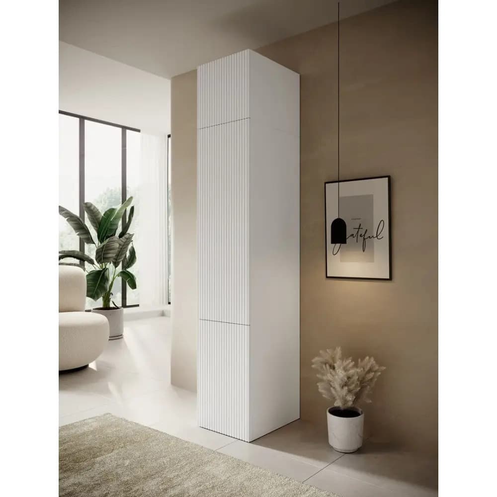Cama Ορθογώνιο Πατάρι Ντουλάπας από Μοριοσανίδα White Matt 45x55.5x45cm 6
