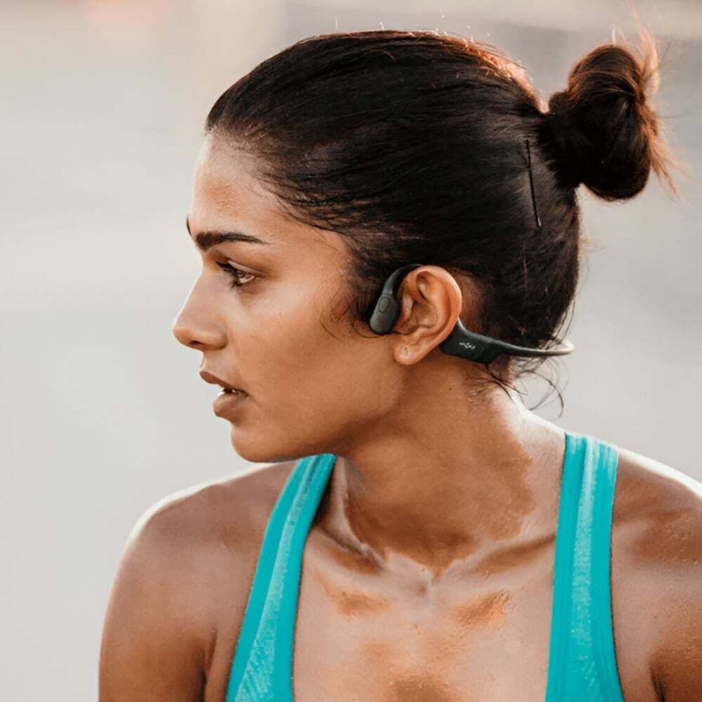 Shokz OpenRun S806 Mini Bone Conduction Bluetooth Handsfree Ακουστικά με Αντοχή στον Ιδρώτα Μαύρα 10