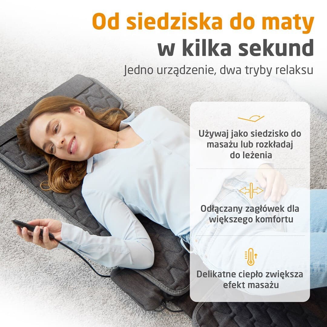 Medisana Χαλάκι Μασάζ Shiatsu για το Σώμα Μαύρο 7