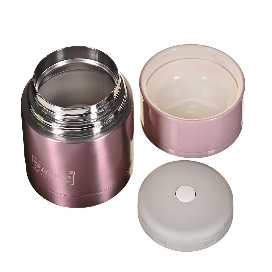 Maestro Δοχείο Φαγητού Inox Θερμός Ροζ 600ml 8
