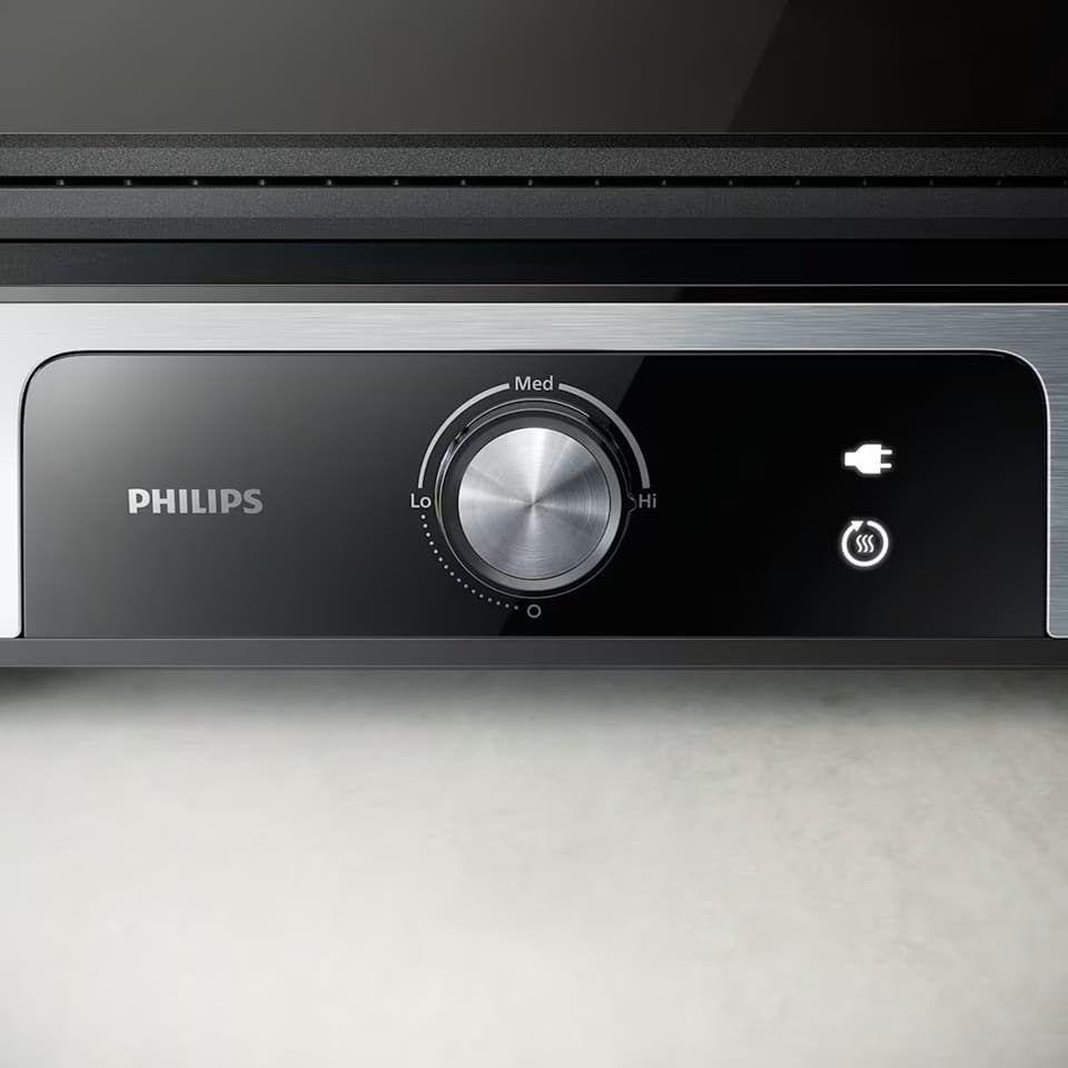 Philips Τοστιέρα Γκριλιέρα με Αποσπώμενες Πλάκες 2200W Inox HD6301/90 11