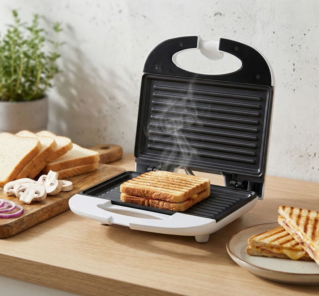 Esperanza Τοστιέρα για 2 Τοστ 700W Λευκή TKT004W 5