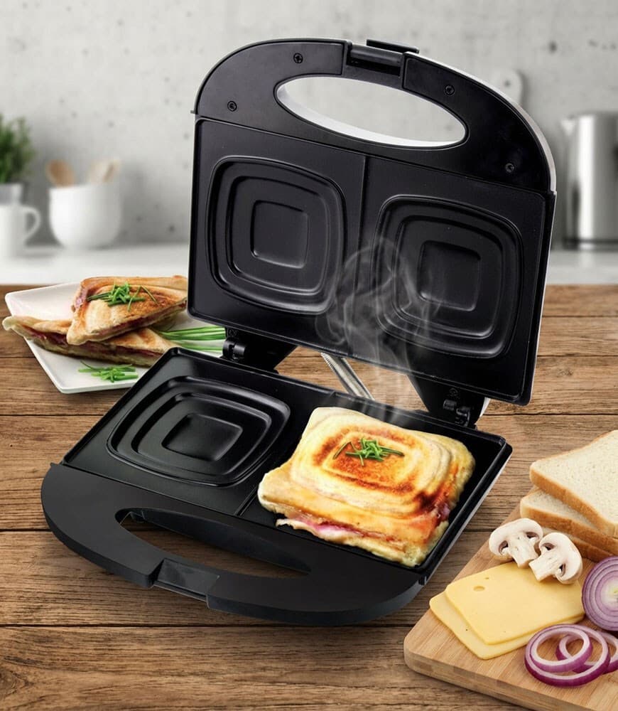 Esperanza Pizzaiola Τοστιέρα για 2 Τοστ 700W Μαύρη 6