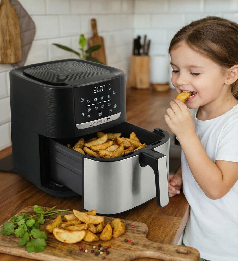 Esperanza Eka004 Air Fryer 8lt Μαύρο 5