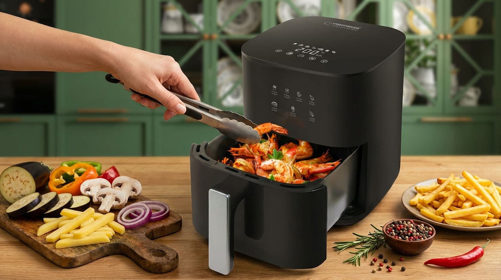 Esperanza Eka002 Air Fryer 3.5lt Μαύρο 10