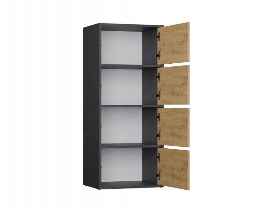 Συρταριέρα Γραφείου Alma Ξύλινη Anthracite 50x40x119cm 5