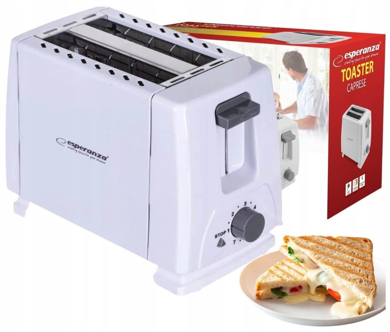Maestro MR-706-White Φρυγανιέρα 2 Θέσεων 700W Λευκή 4