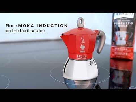 Bialetti Moka Induction Μπρίκι Espresso 2cups Μαύρο 0006932/NP 10