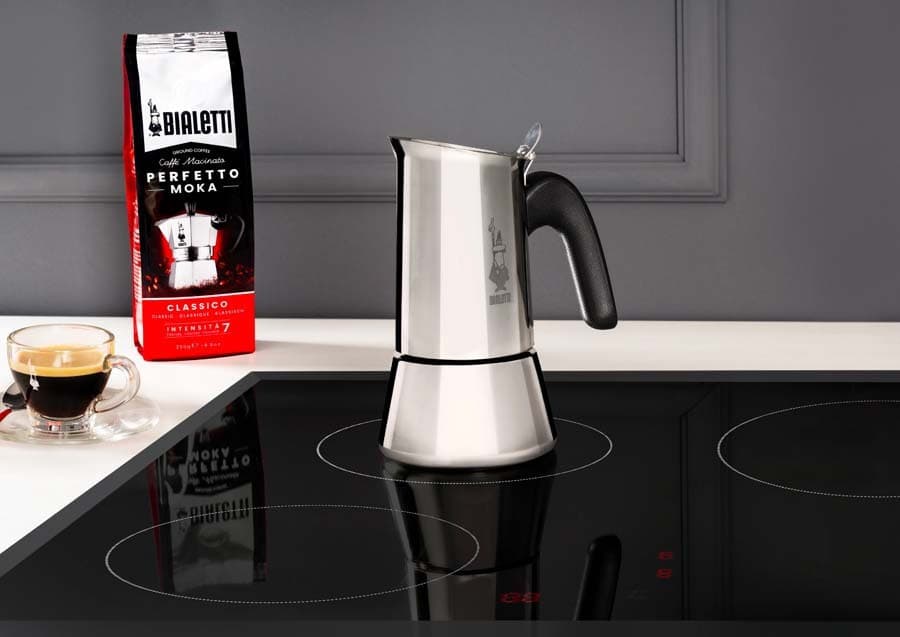 Bialetti New Venus Induction Μπρίκι Espresso 10cups Ασημί 0007256/CNNP 7