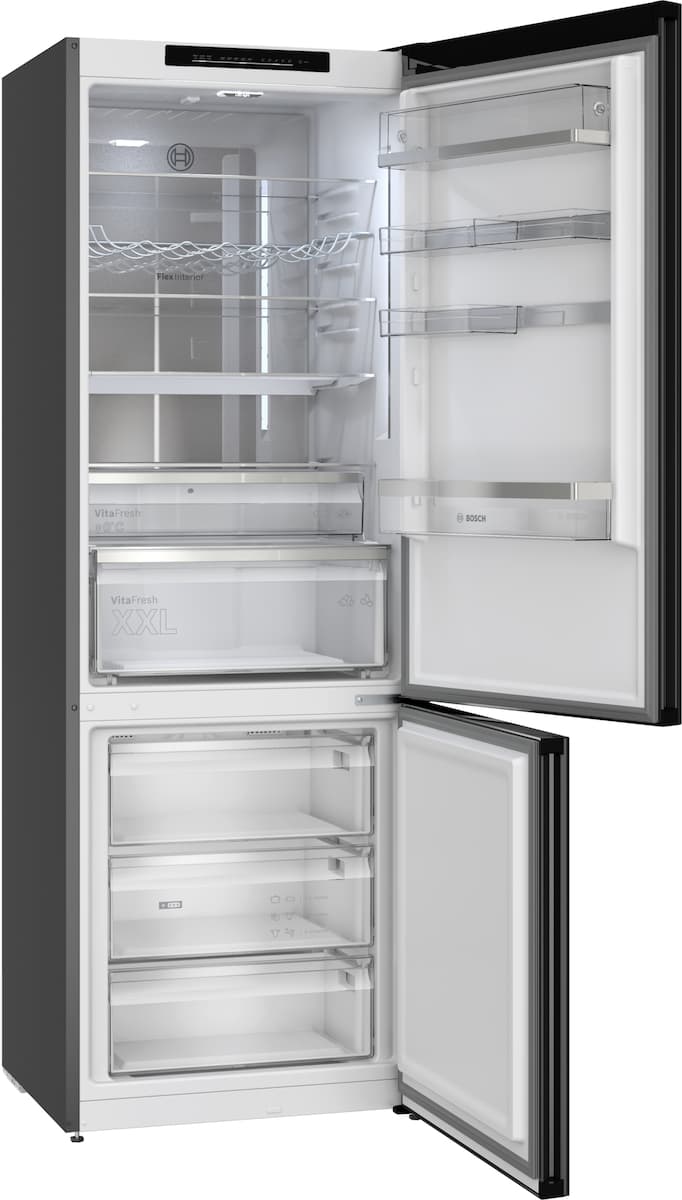 Bosch Ψυγειοκαταψύκτης 440lt Total NoFrost Υ203xΠ70xΒ66.7εκ. Μαύρος KGN49LBCF