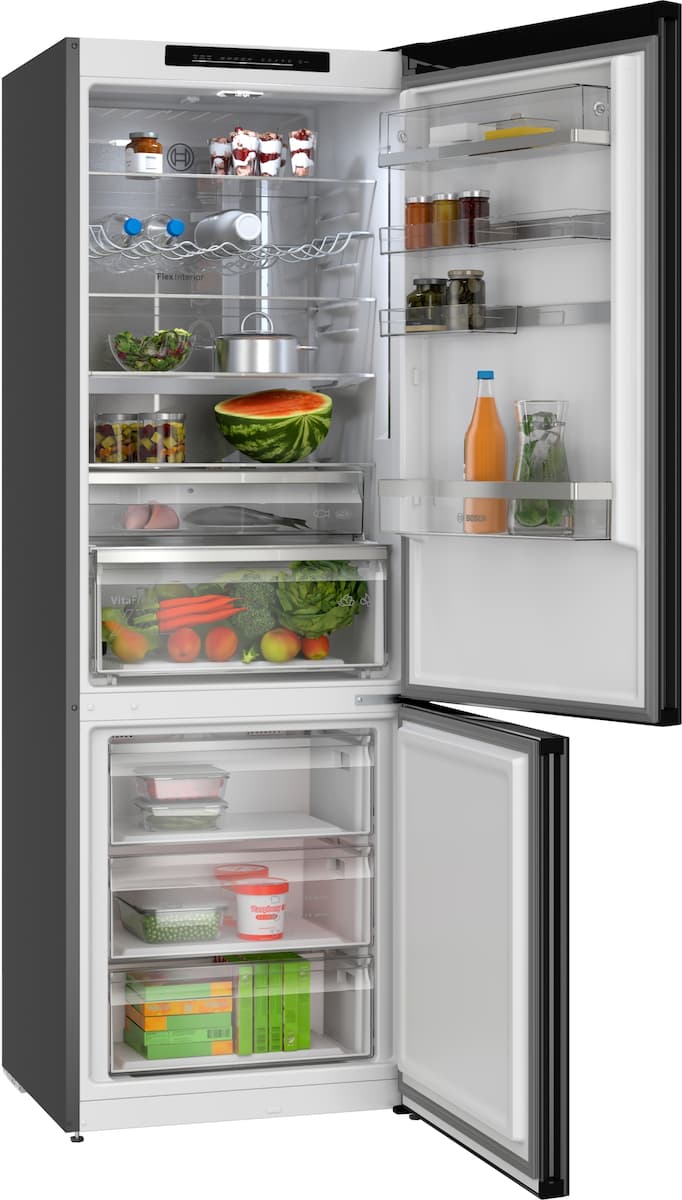 Bosch Ψυγειοκαταψύκτης 440lt Total NoFrost Υ203xΠ70xΒ66.7εκ. Μαύρος KGN49LBCF 10