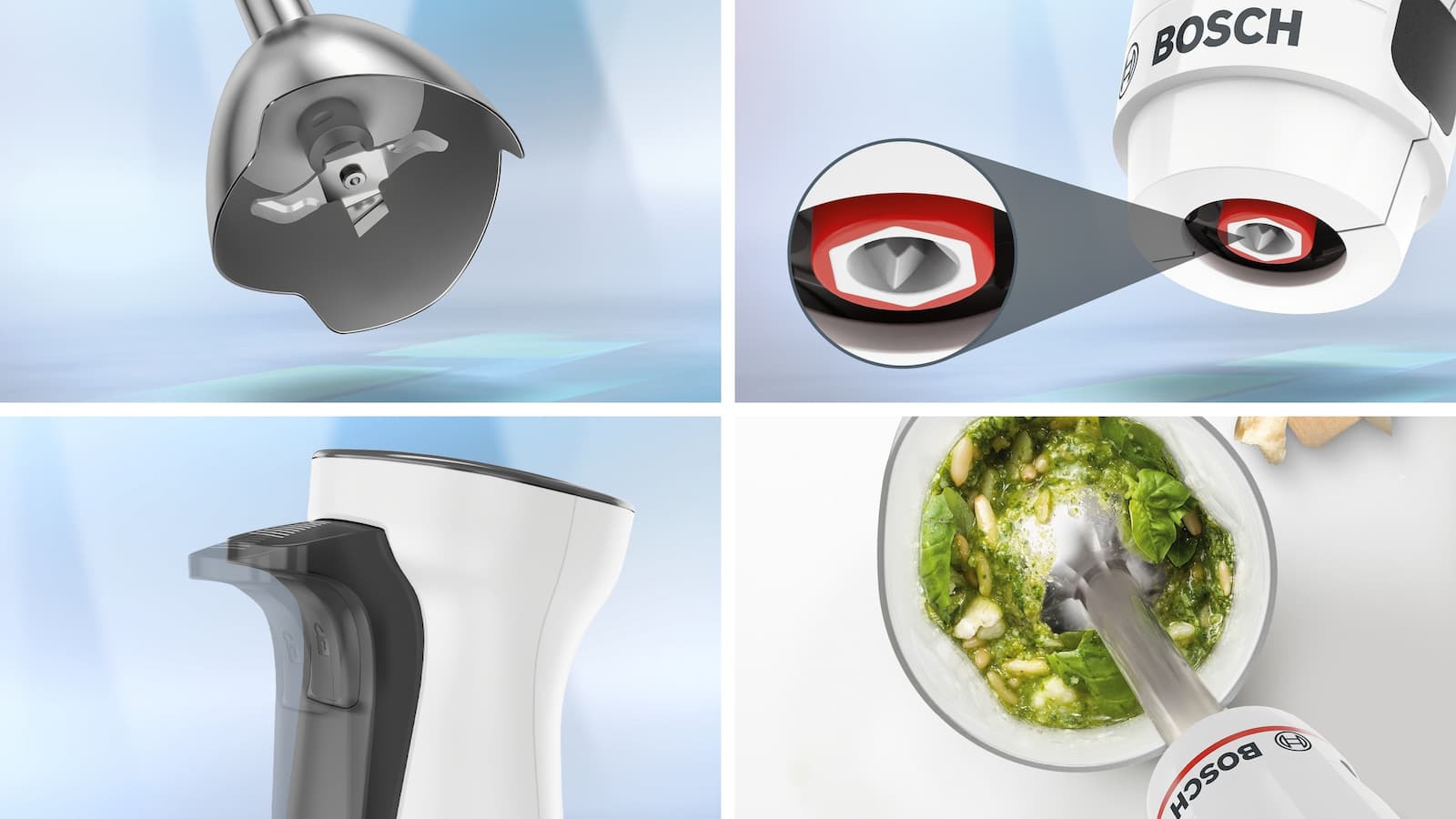 Bosch Serie 4 Ραβδομπλέντερ με Ανοξείδωτη Ράβδο 600W Λευκό 10