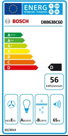 Bosch Μηχανισμός Απορρόφησης 60cm Μαύρος με Wi-Fi DBB63BC60 4
