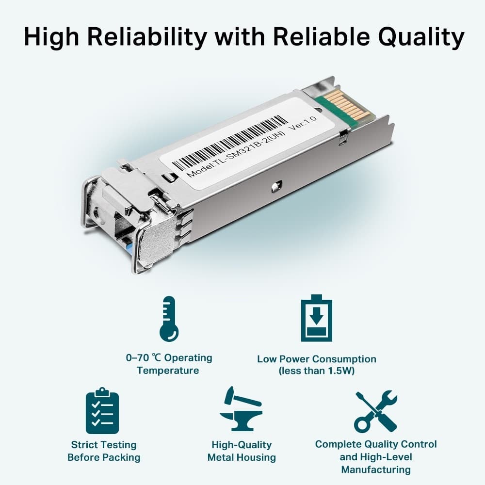 TP-LINK Transceiver TL-SM321B-2 SFP SMF 1τμχ 7