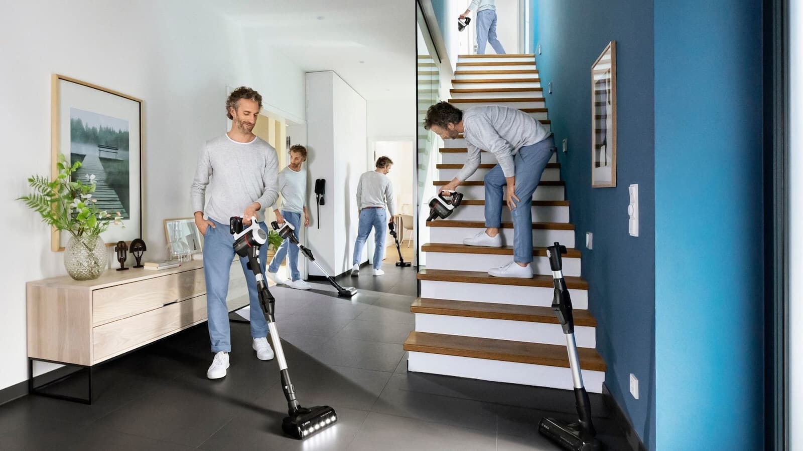 Bosch BSS711W Επαναφορτιζόμενη Σκούπα Stick 18V Μαύρη 7