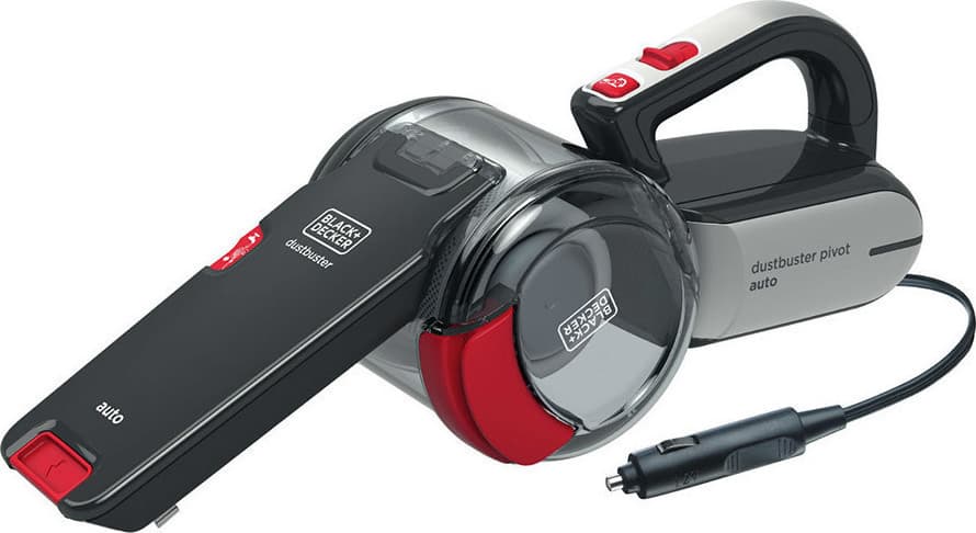 Black & Decker Σκουπάκι Αυτοκινήτου με Καλώδιο Αναπτήρα 12V 12.5W Black/Red PV1200AV
