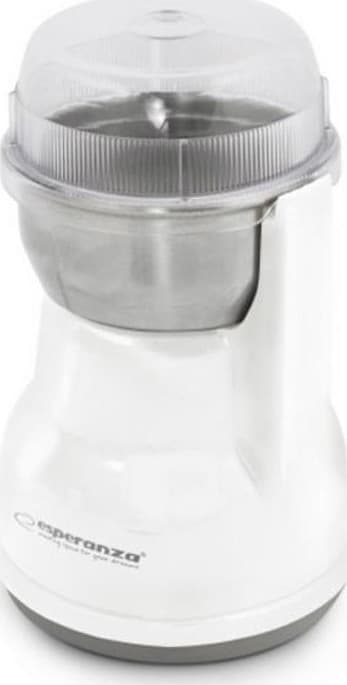 Esperanza EKC002W Ηλεκτρικός Μύλος Καφέ 160W με Χωρητικότητα 50gr Λευκός 1