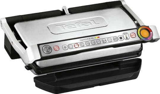 Tefal OptiGrill + XL Τοστιέρα Γκριλιέρα με Αποσπώμενες Πλάκες 2000W Inox 1