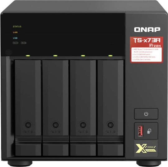 QNap TS-473A-8G NAS Tower με 4 θέσεις για HDD/M.2/SSD και 2 θύρες Ethernet 1
