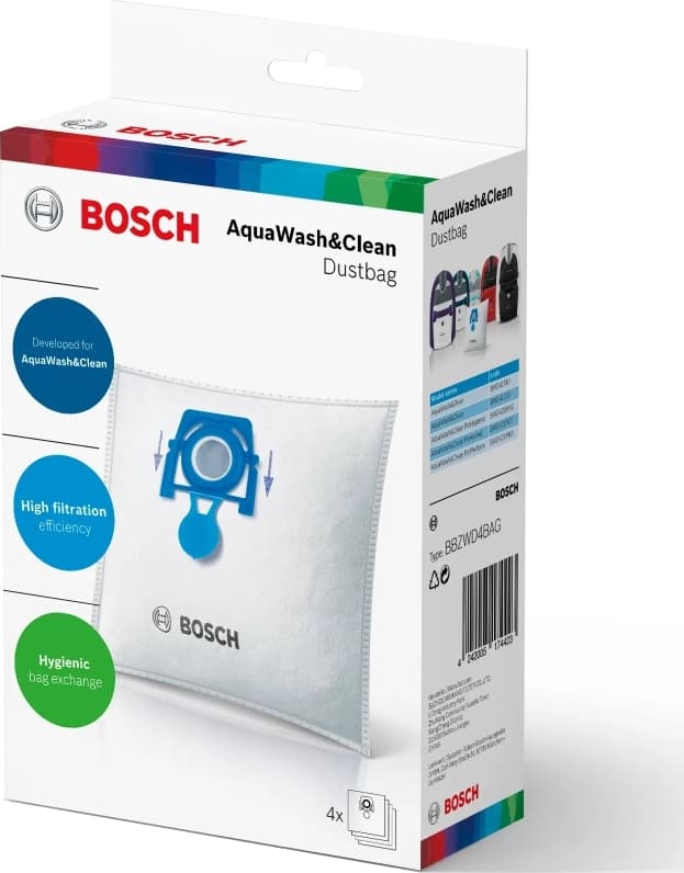 Bosch 17003070 Σακούλες Σκούπας 4τμχ Συμβατή με Σκούπα Bosch
