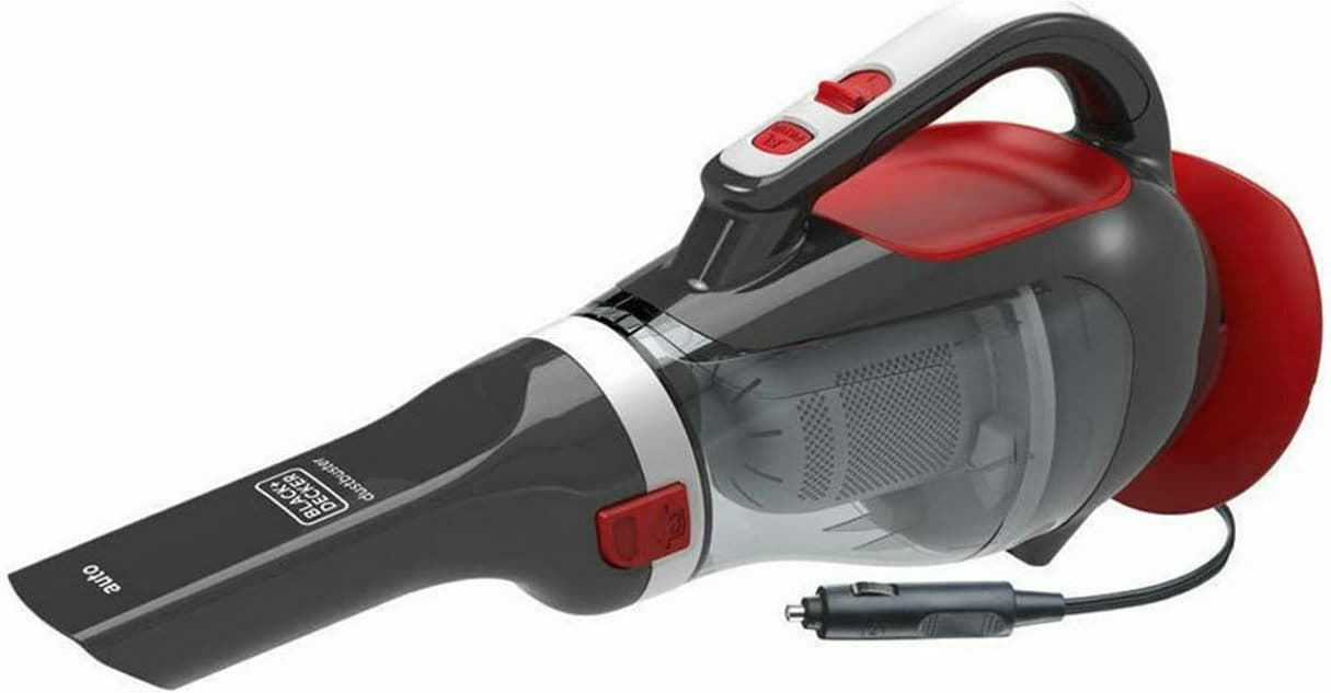 Black & Decker Σκουπάκι Αυτοκινήτου με Καλώδιο Αναπτήρα 12V 12W Gray, Red ADV1200